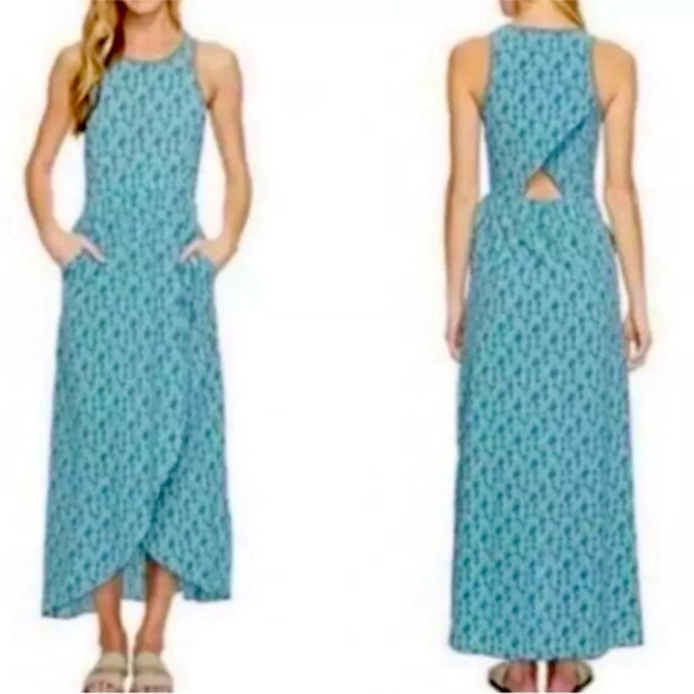 Toad&Co Teal High Low Dress‎